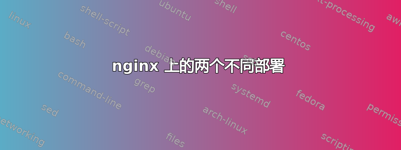 nginx 上的两个不同部署