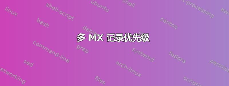 多 MX 记录优先级