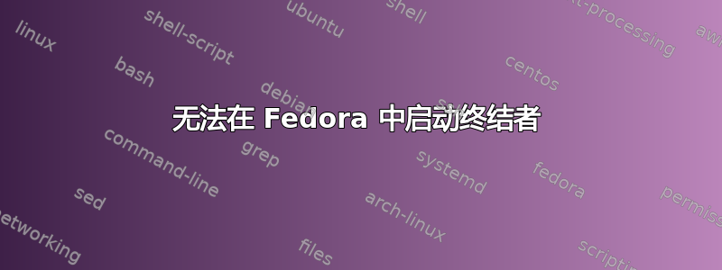 无法在 Fedora 中启动终结者