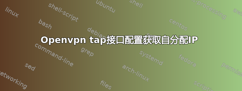 Openvpn tap接口配置获取自分配IP