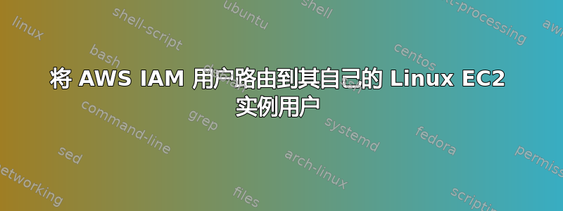 将 AWS IAM 用户路由到其自己的 Linux EC2 实例用户