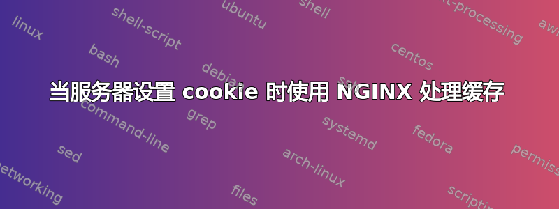 当服务器设置 cookie 时使用 NGINX 处理缓存