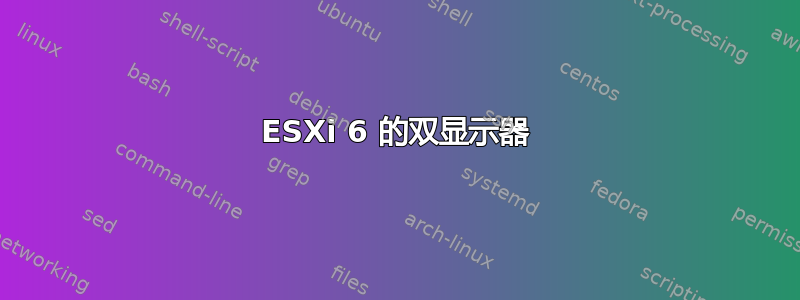 ESXi 6 的双显示器