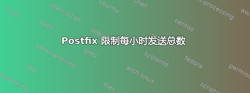 Postfix 限制每小时发送总数