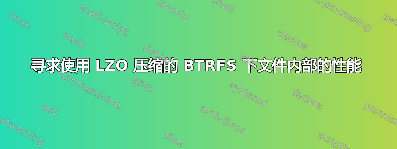 寻求使用 LZO 压缩的 BTRFS 下文件内部的性能