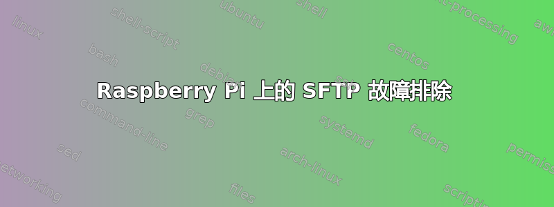 Raspberry Pi 上的 SFTP 故障排除