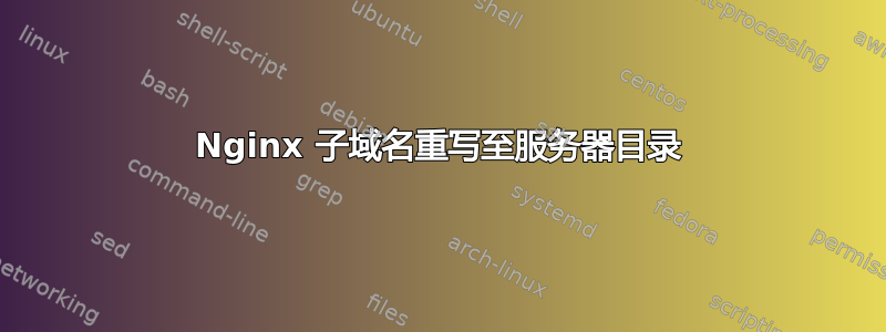 Nginx 子域名重写至服务器目录