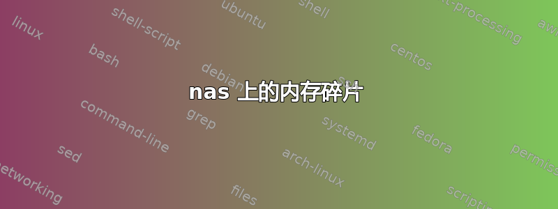 nas 上的内存碎片