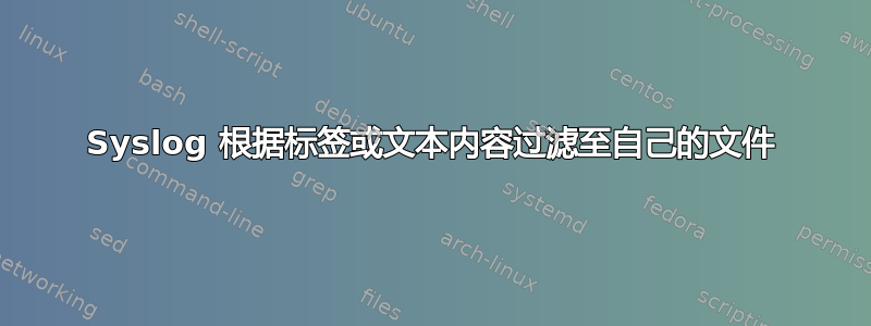 Syslog 根据标签或文本内容过滤至自己的文件