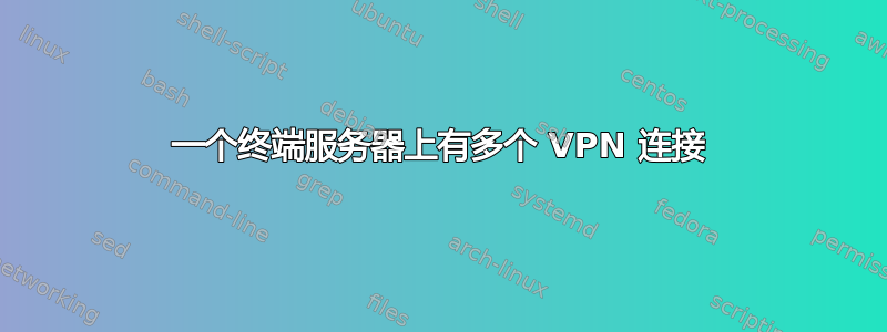 一个终端服务器上有多个 VPN 连接