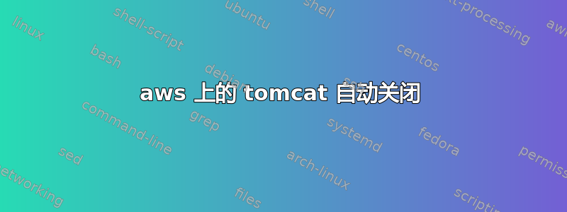 aws 上的 tomcat 自动关闭