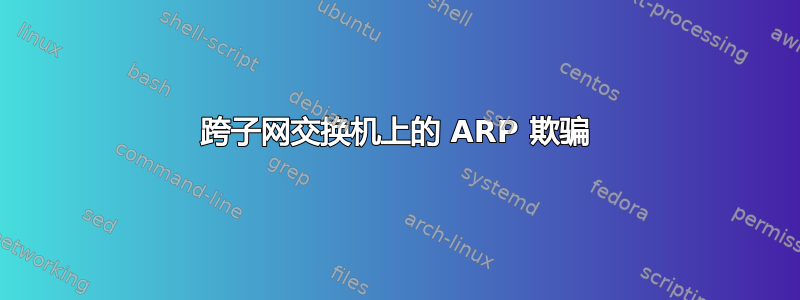 跨子网交换机上的 ARP 欺骗