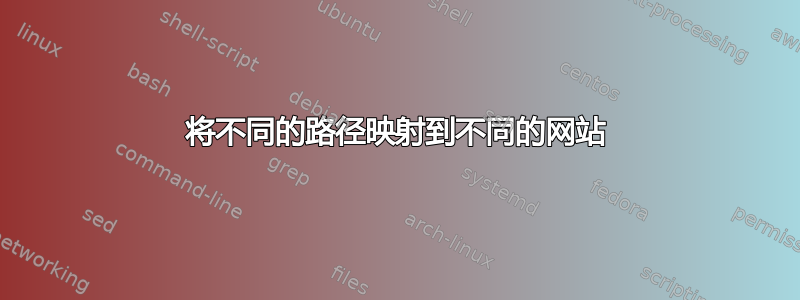 将不同的路径映射到不同的网站