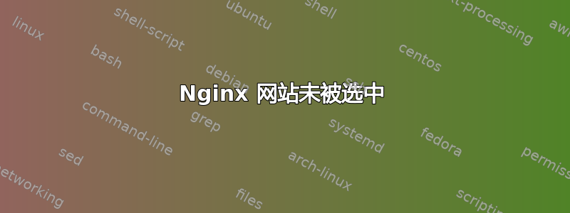 Nginx 网站未被选中