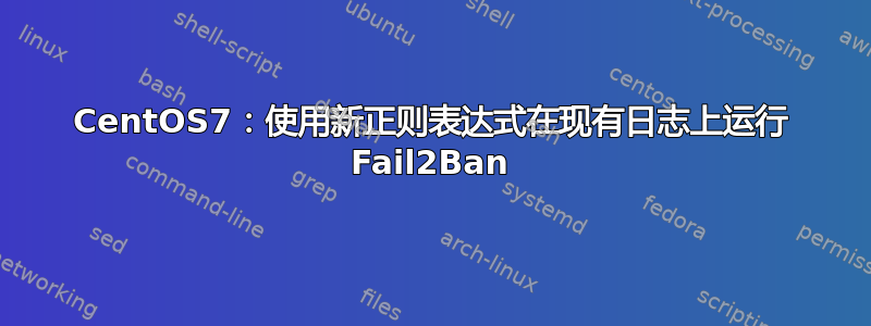 CentOS7：使用新正则表达式在现有日志上运行 Fail2Ban