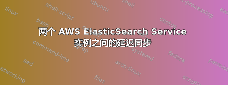 两个 AWS ElasticSearch Service 实例之间的延迟同步