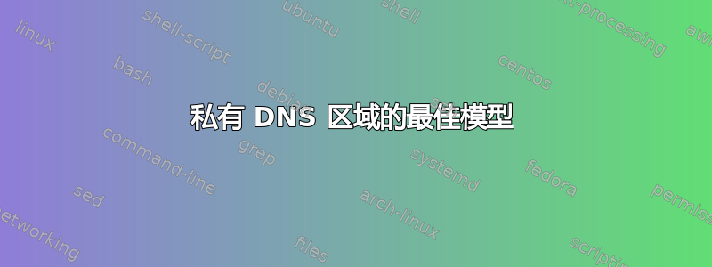 私有 DNS 区域的最佳模型