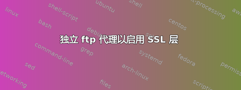 独立 ftp 代理以启用 SSL 层