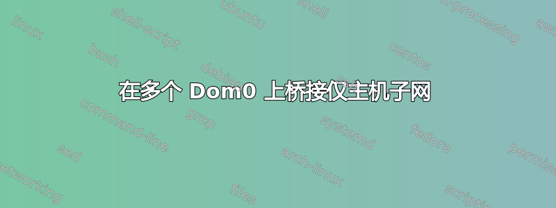 在多个 Dom0 上桥接仅主机子网