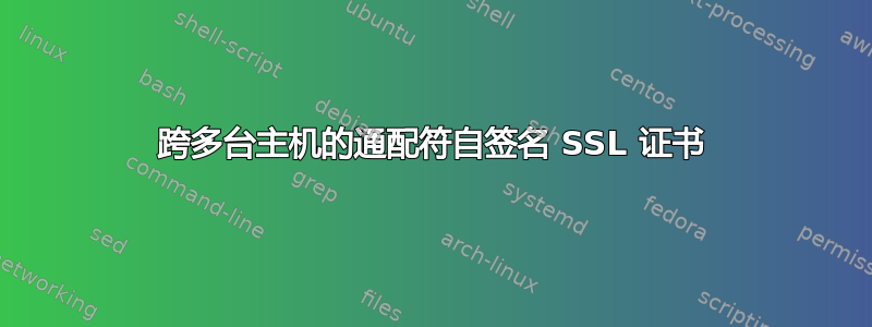 跨多台主机的通配符自签名 SSL 证书