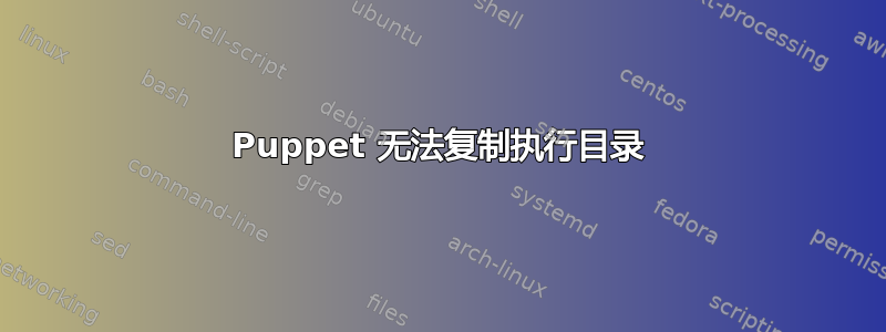 Puppet 无法复制执行目录