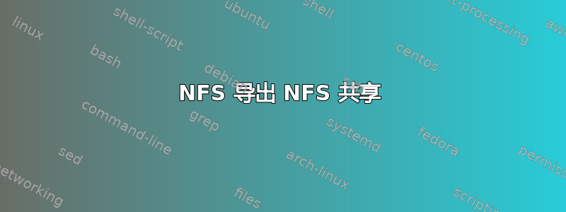 NFS 导出 NFS 共享