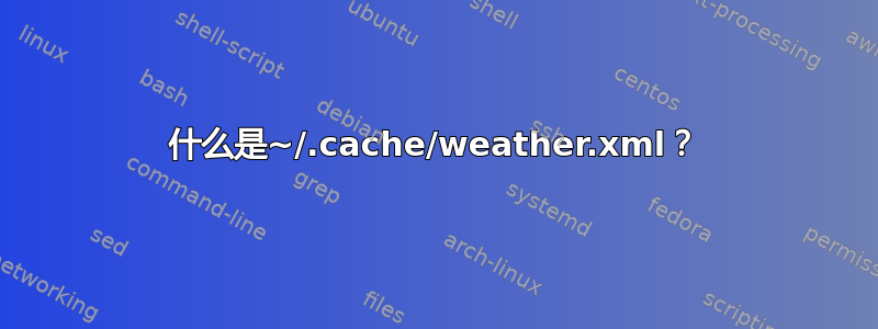 什么是~/.cache/weather.xml？