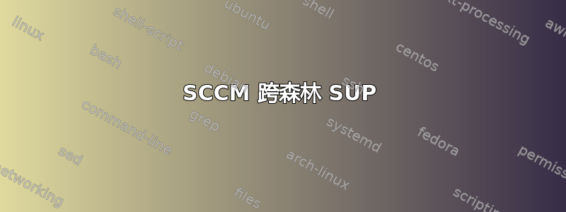 SCCM 跨森林 SUP