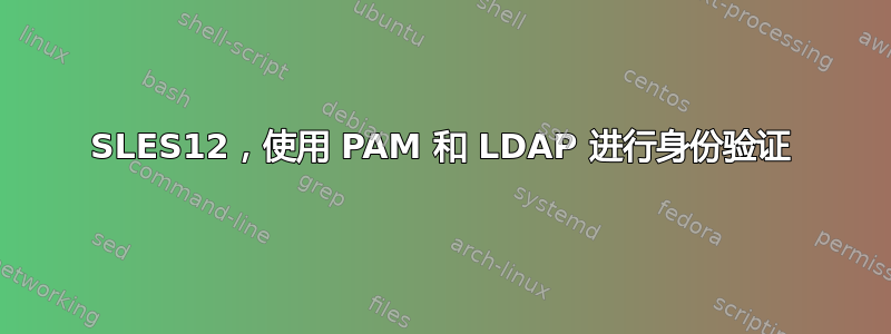 SLES12，使用 PAM 和 LDAP 进行身份验证