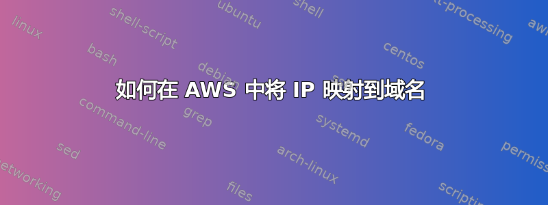 如何在 AWS 中将 IP 映射到域名