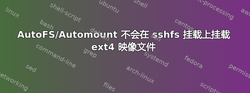 AutoFS/Automount 不会在 sshfs 挂载上挂载 ext4 映像文件