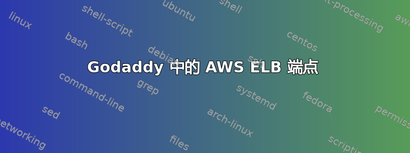 Godaddy 中的 AWS ELB 端点