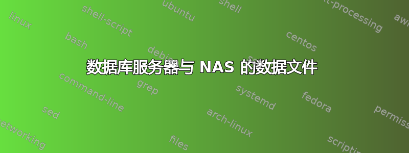 数据库服务器与 NAS 的数据文件