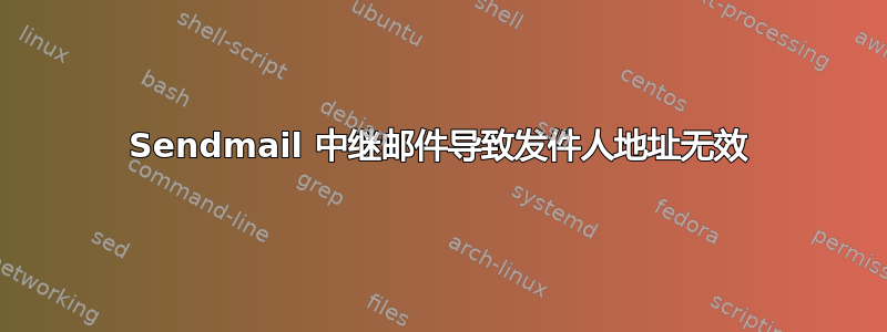 Sendmail 中继邮件导致发件人地址无效