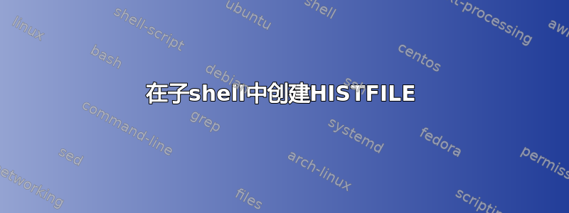 在子shell中创建HISTFILE