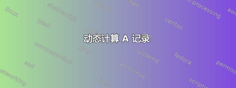 动态计算 A 记录