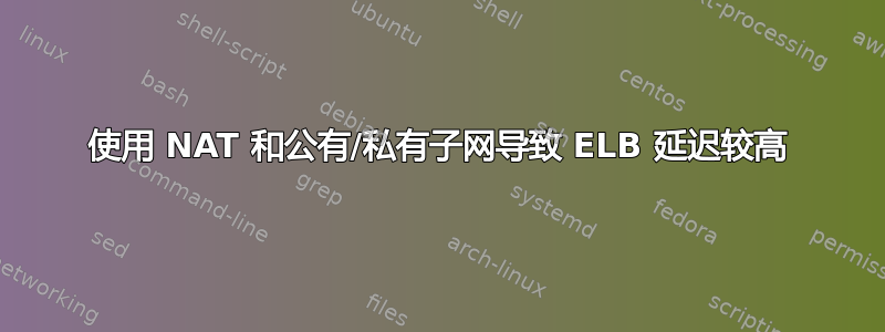 使用 NAT 和公有/私有子网导致 ELB 延迟较高