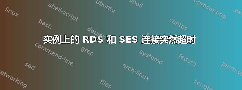 实例上的 RDS 和 SES 连接突然超时