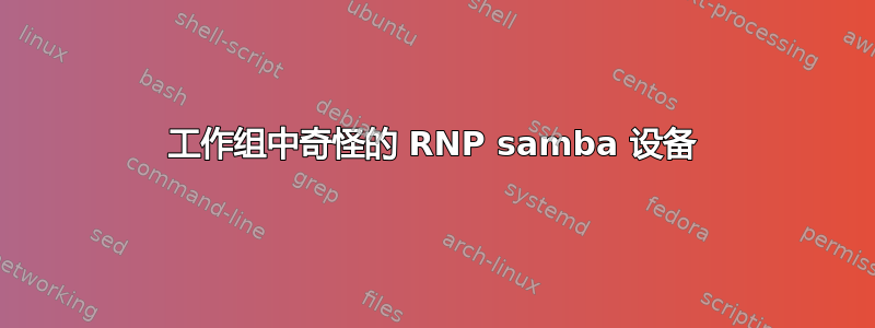 工作组中奇怪的 RNP samba 设备