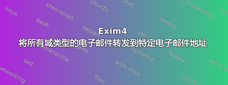 Exim4 将所有域类型的电子邮件转发到特定电子邮件地址