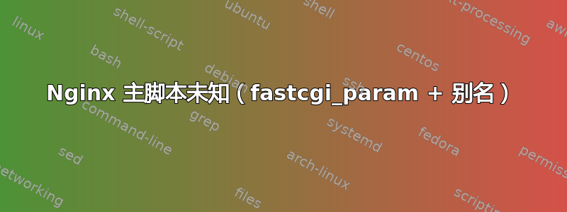 Nginx 主脚本未知（fastcgi_param + 别名）