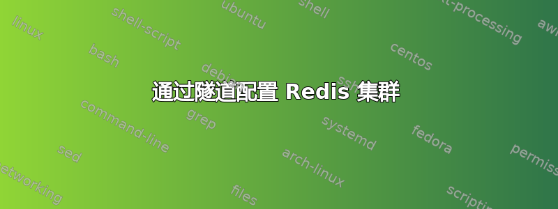 通过隧道配置 Redis 集群