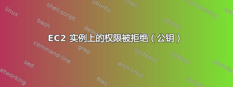 EC2 实例上的权限被拒绝（公钥）