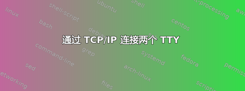 通过 TCP/IP 连接两个 TTY