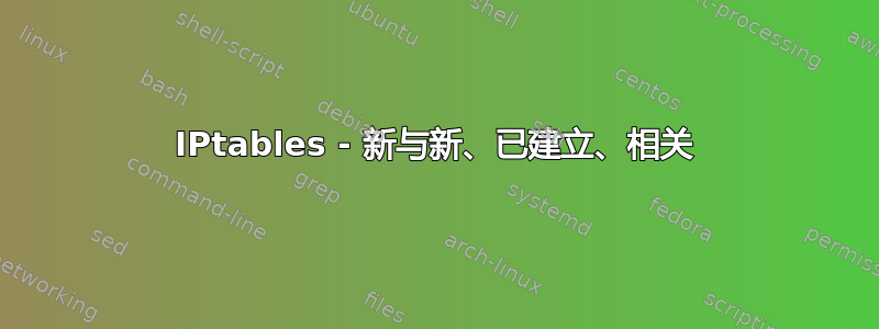 IPtables - 新与新、已建立、相关