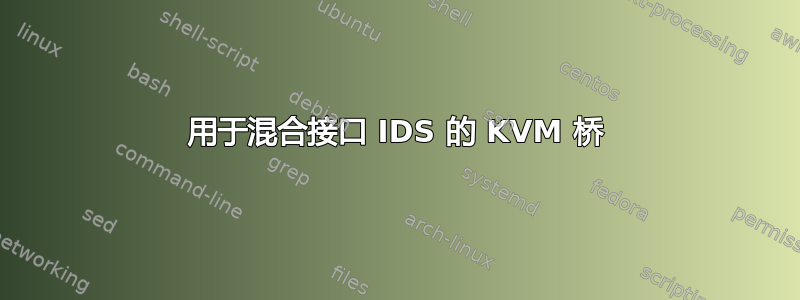 用于混合接口 IDS 的 KVM 桥