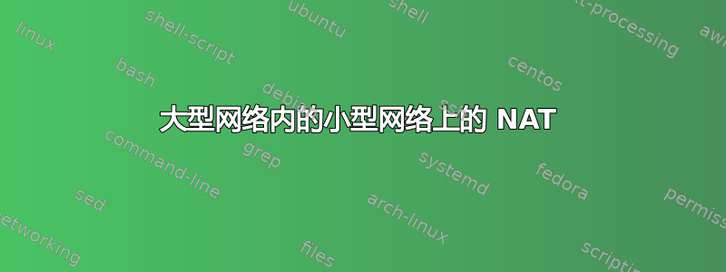 大型网络内的小型网络上的 NAT