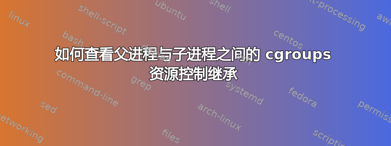 如何查看父进程与子进程之间的 cgroups 资源控制继承