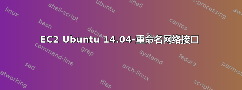 EC2 Ubuntu 14.04-重命名网络接口