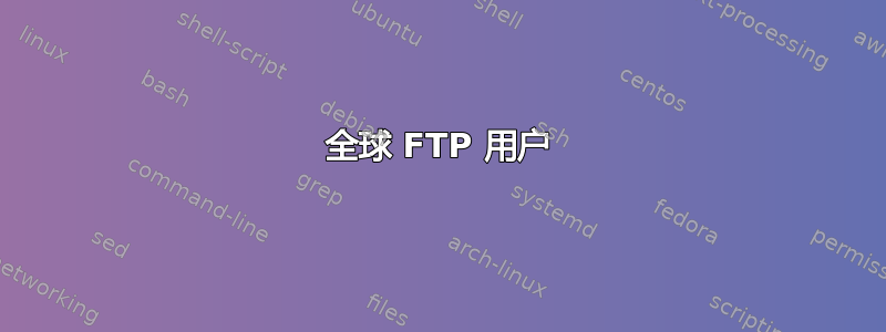 全球 FTP 用户